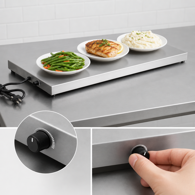 Product image #4 for BK Resources 16 x 12-Inch Portable Electric Heated Shelf Warmer