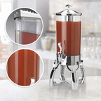 Thumbnail image #4 for Vollrath Somerville™ 4635810 2-Gallon Single Cold Beverage/Juice Dispenser, Stainless Steel, Polycarbonate Container