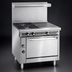 Thumbnail image #4 for Imperial Spec Series Heavy Duty 36-Inch Modular Countertop Gas Range with 3 Open Burners and 3 Hot Tops