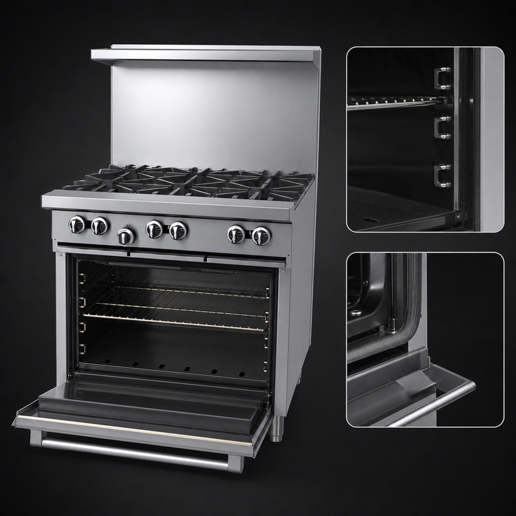 Product image #4 for Garland Signature G Starfire Pro Series 36-Inch Gas Restaurant Range with 6 Open Burners and Standard Oven