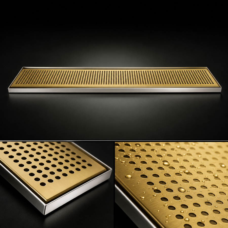 Perforated PVD Brass Grid