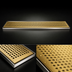 Thumbnail image #4 for Micro Matic 33-Inch x 5-Inch Surface Mount Stainless Steel Drip Tray with PVD Brass Grid