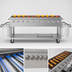Thumbnail image #4 for 72-Inch Commercial Mobile Outdoor Propane Gas Grill with 10 Burners