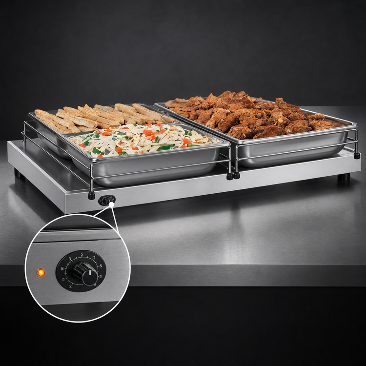 Product image #4 for Hatco Glo-Ray 24-Inch Freestanding Heated Shelf, 12-Inch Deep, Stainless Steel Top