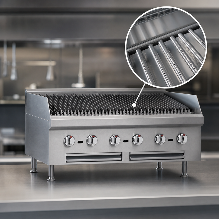 Product image #4 for Southbend HDCL-18 18-Inch Countertop Gas Charbroiler with Lava Rock Briquettes