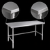 Thumbnail image #4 for John Boos Stallion 144-Inch x 24-Inch 16-Gauge Stainless Steel Flat Top Work Table with Safety Edge