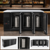 Thumbnail image #4 for Micro Matic Pro-Line E-Series 80-Inch Three-Section Refrigerated Back Bar Cabinet with Solid Locking Doors
