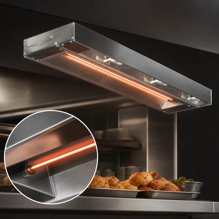Product image #4 for Eagle RedHots 42-Inch Single Unlighted Strip Heat Lamp with Remote, 208V, 675W