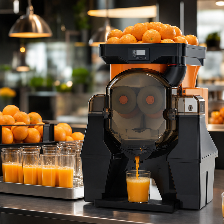 Product image #4 for Zumoval Big Basic Countertop Citrus Juice Extractor with Self-Tap, Automatic Feed and Pulp Extractor