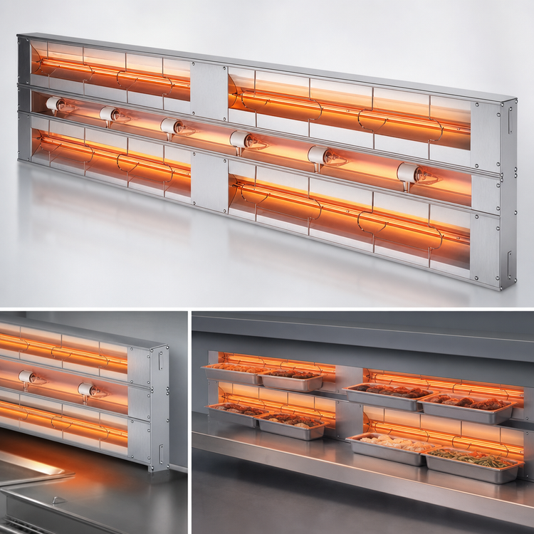 Product image #4 for Hatco Glo-Ray® 42-Inch Lighted Double Infrared Strip Heater