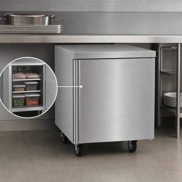 Product image #4 for Delfield 32-Inch One-Section Undercounter Freezer with Solid Door