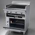 Thumbnail image #4 for Garland Cuisine Series Heavy-Duty 36-Inch Natural Gas Briquette Charbroiler Range with Standard Oven and Adjustable Grates