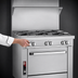 Thumbnail image #4 for Southbend Platinum P24C-HH 24-Inch Gas Heavy Duty Range with Uniform Hot Top and Cabinet Base