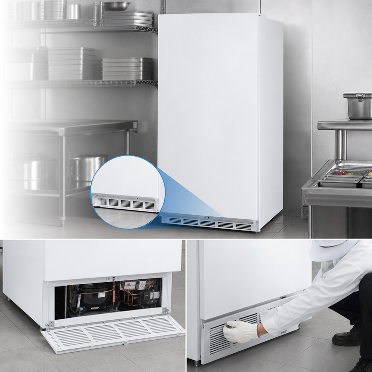 Product image #5 for Accucold Upright Reach-In All-Freezer with Factory-Installed Icemaker, 21 Cu. Ft., Frost-Free, White Exterior