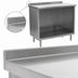 Thumbnail image #4 for Eagle Spec-Master Open Front Cabinet Base Work Table, 84 x 24 Inch, 14/304 Stainless Steel Top