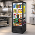 Thumbnail image #4 for True 1-Section Glass End Merchandiser Refrigerator with Hinged Door, Black