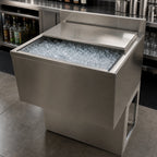 Thumbnail image #4 for BK Resources UBB-21-IBCP30-7 Underbar Insulated Ice Bin with 7-Circuit Aluminum Cold Plate, 97 lb Capacity, 4" Backsplash, Stainless Steel