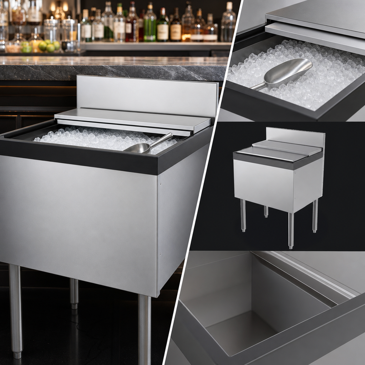 Product image #4 for Perlick Top Shelf TSD Series 36-Inch Modular Underbar Ice Bin/Cocktail Unit, Without Cold Plate