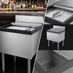 Thumbnail image #4 for Perlick Corporation Top Shelf TSD36IC 36"W x 24"D Underbar Ice Bin/Cocktail Unit, 85-lb Capacity, Without Cold Plate