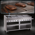 Thumbnail image #4 for Bakers Pride Dante Series 72-Inch Gas Radiant Charbroiler with Open Cabinet Base