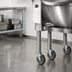 Thumbnail image #4 for BK Resources Braising Pan & Tilt Skillet Legs with Casters, 33-1/4-Inch High, 16-Gauge T-304 Stainless Steel, Kit of 6