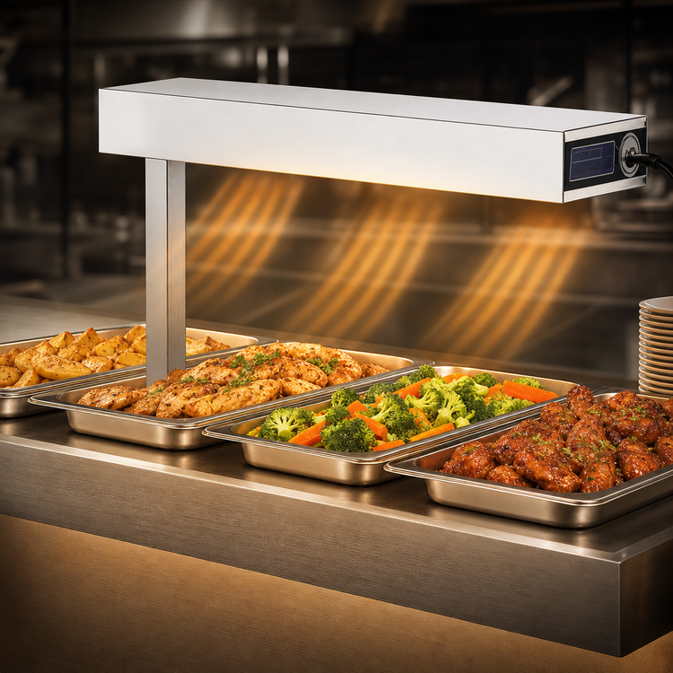 Product image #4 for Pitco PFW-1 Built-In 750 Watt Strip Heat Lamp Food Warmer