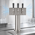 Thumbnail image #4 for T-Style Countertop Air-Cooled 3-Faucet Draft Beer Tower, Polished Stainless Steel
