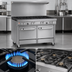 Thumbnail image #4 for Ultimate 48-Inch Gas Restaurant Range with 36-Inch Griddle, Standard Oven and Cabinet Base