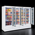 Thumbnail image #4 for Howard-McCray GR88BM 4-Section Glass Door Refrigerator Merchandiser, Bottom Mount, 88 Cu. Ft.