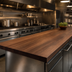 Thumbnail image #4 for Boos Block American Black Walnut Full-Length Edge Grain Kitchen Countertop, 108 x 36 x 2-1/4 Inch, Flat, Penetrating Oil Finish