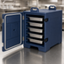 Thumbnail image #4 for Cateraide Insulated Front-Loading 5-Pan Food Pan Carrier, Blue