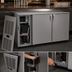 Thumbnail image #4 for Glastender 52-Inch One-Zone Pass-Thru Low Profile Back Bar Cooler, Two-Section, Front-Serviced, R290