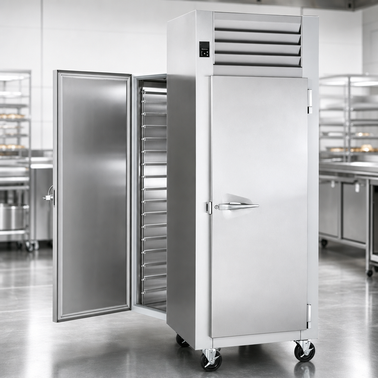 Product image #4 for Traulsen Spec-Line R Series One-Section Pass-Thru Heated Holding Cabinet, Full-Height Solid Doors, Right-Hand Hinged, Standard Depth, Stainless Steel
