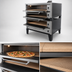 Thumbnail image #4 for Peerless CW200P Double-Stacked Gas Pizza Deck Oven with 52 x 36 Inch Hearth Stone Decks