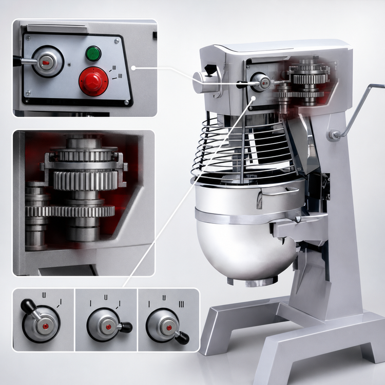 Product image #4 for Primo PM-30 30 Quart Floor Model General Purpose Mixer with #12 Hub
