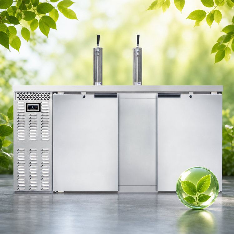 Product image #4 for Continental Refrigerator KC69NSS 69-Inch Two-Tap Three-Keg Cooler