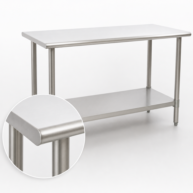 Product image #4 for Eagle Spec-Master 84-Inch x 36-Inch Stainless Steel Work Table with Adjustable Undershelf