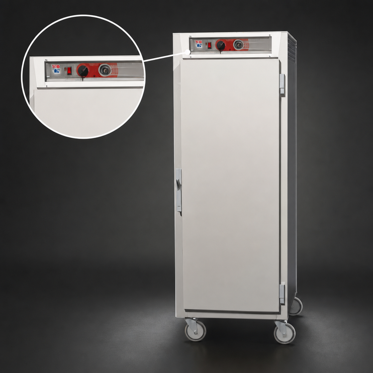 Product image #4 for Metro C5 6 Series Full-Height 1-Section Insulated Mobile Heated Holding Cabinet with Solid Doors and Universal Slides, 120V