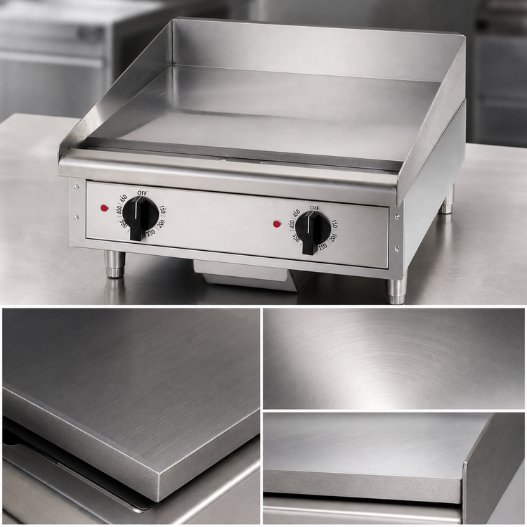 Product image #4 for Toastmaster 24-Inch Countertop Natural Gas Thermostatic Griddle with 3/4-Inch Polished Steel Plate