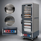 Thumbnail image #4 for Metro C5 Insulation Armour C539-MDC-L-GY Heated Holding and Proofing Cabinet, Mobile Full Height, 35-Pan, Dutch Clear Doors