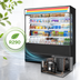 Thumbnail image #4 for True 72-Inch Glass-Sided Vertical Open-Air Refrigerated Merchandiser with 8 Adjustable Shelves
