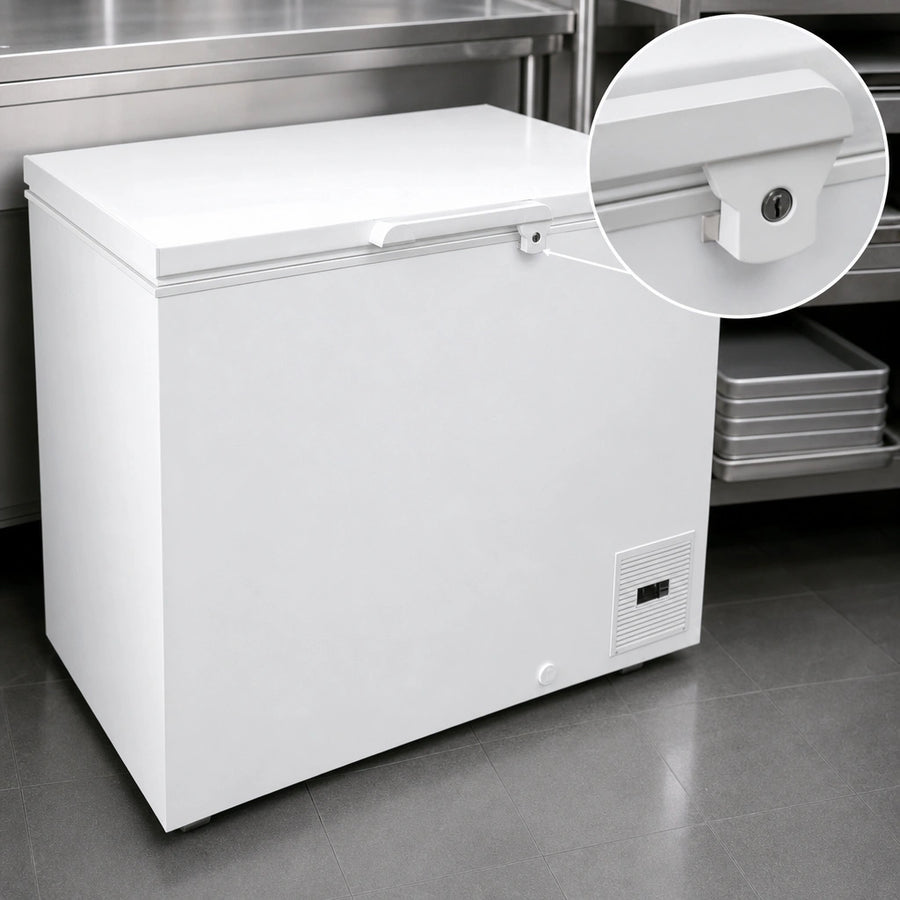 Locking Solid Hinged Door