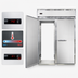 Thumbnail image #4 for Continental Refrigerator Designer Line DL2WI-SS-RT-E Two-Section Extra-High Stainless Steel Roll-Thru Warmer