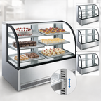 Thumbnail image #4 for Hurakan by Equip.me 59-Inch Full-Service Refrigerated Bakery Display Case with Curved Glass