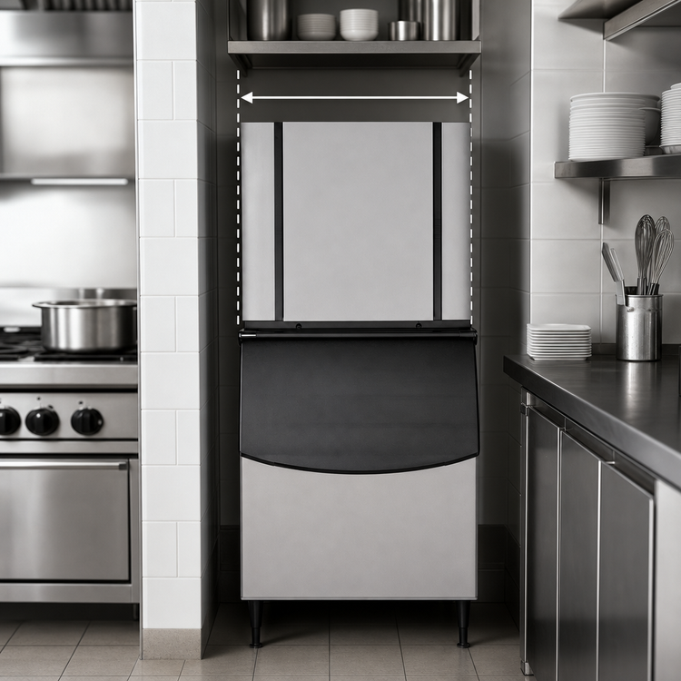 Product image #5 for Ice-O-Matic Elevation Series Modular Full Cube Ice Maker, 30.25 Inches Wide, Water-Cooled