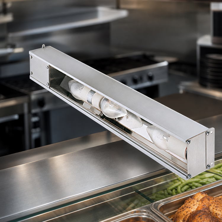 Product image #4 for Hatco Glo-Rite 60-Inch Strip Display Light with Aluminum Housing and Toggle Switch, 300W