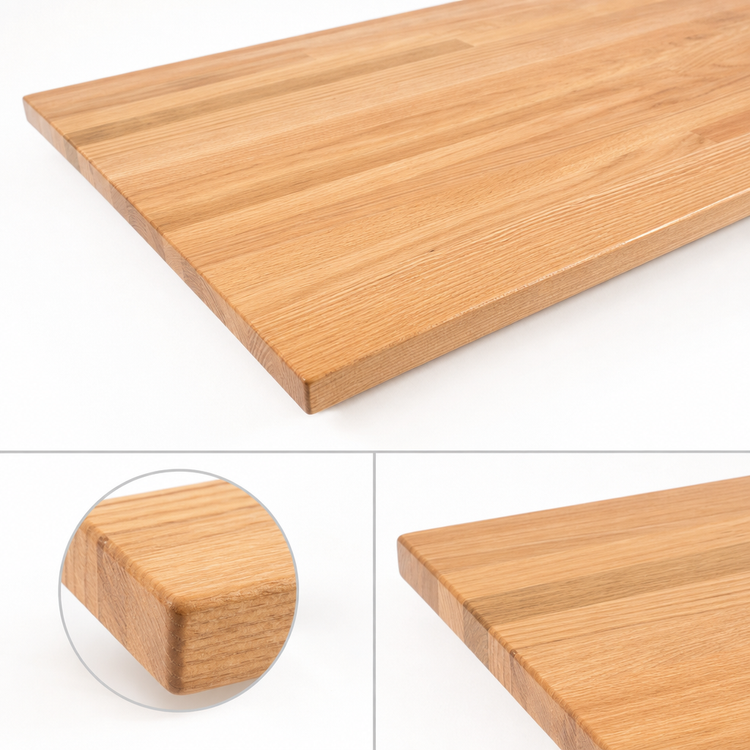 Product image #4 for John Boos Appalachian Red Oak Blended Rails Edge Grain Kitchen Countertop, 144 x 25 x 1-1/2 Inches, Varnique Finish
