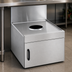 Thumbnail image #4 for Eagle Spec-Bar 18 x 24 Inch Underbar Dry Waste Unit with 6-Inch Round Opening and Hinged Front Door