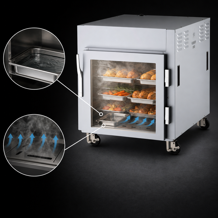 Product image #4 for Metro C5 8 Series Undercounter Controlled Temperature Heated Holding Cabinet with Double-Pane Glass Door