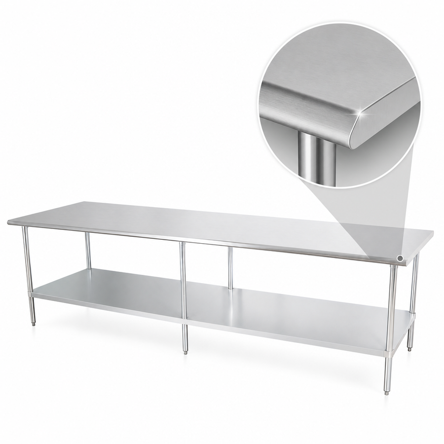 18/400 Series Reinforced Stainless Steel Top